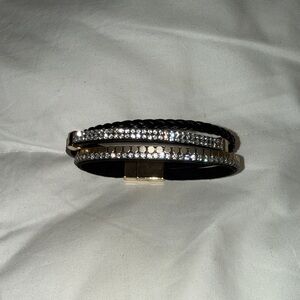 Elegant Black and Silver Bracelet